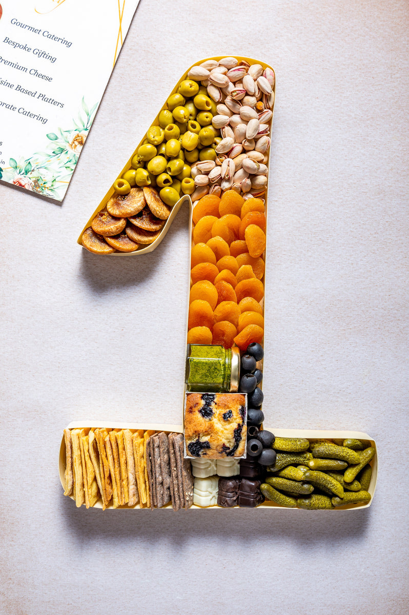 Number Platters Personalized Letter & Number Platter | The Charcuterie Co.