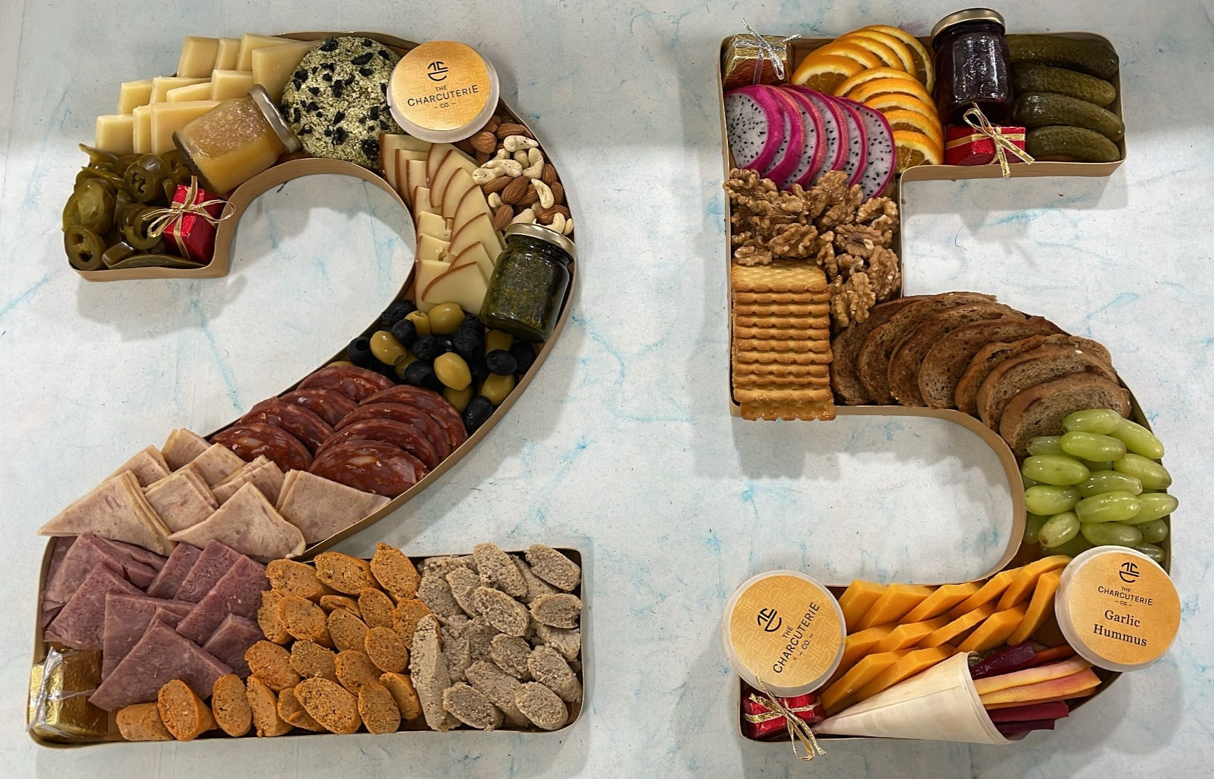Number Platters Personalized Letter & Number Platter | The Charcuterie Co.